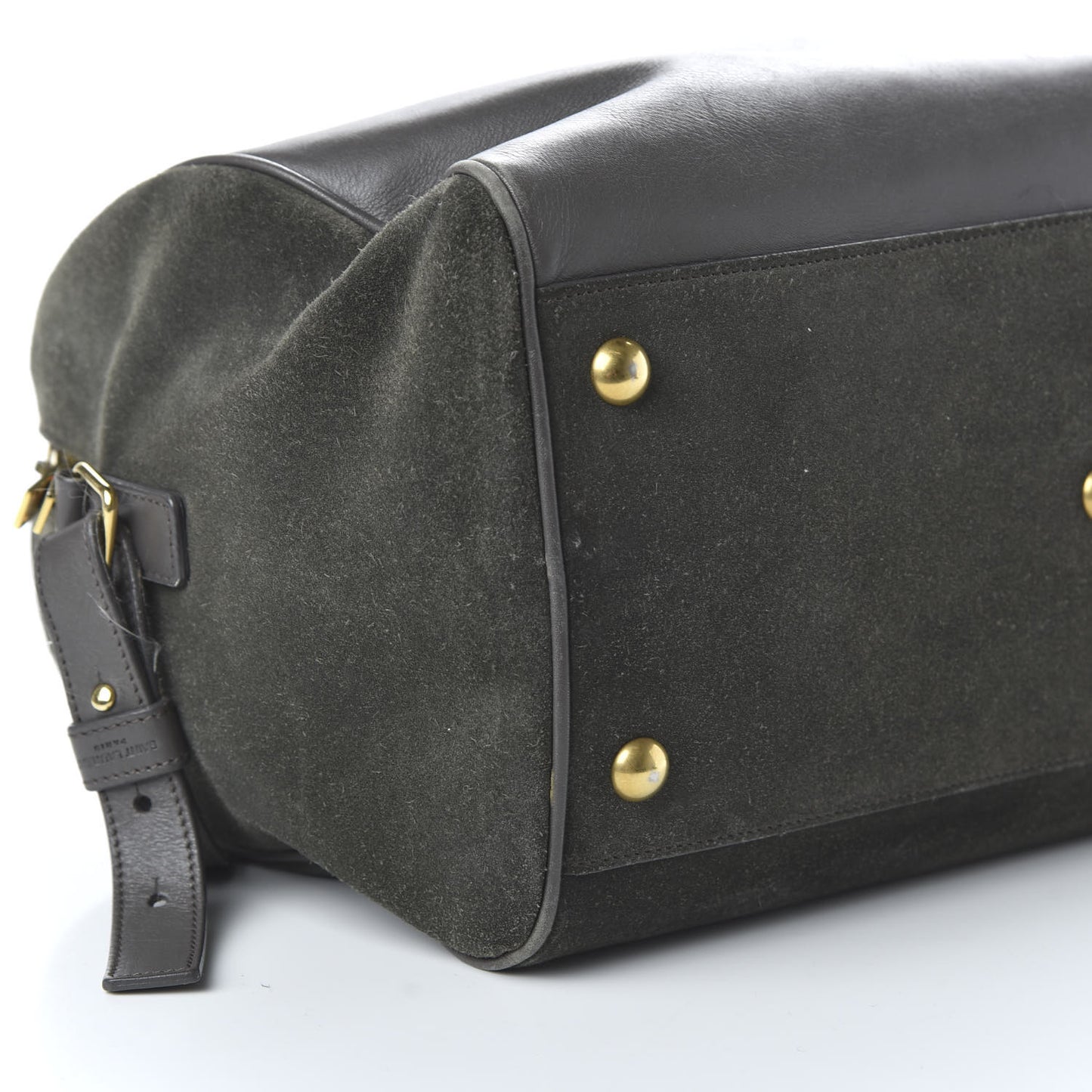 Calfskin Suede Classic Duffle 6 Khaki