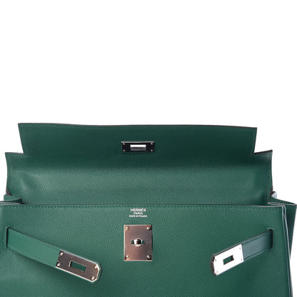 Hermes Evercolor Kelly Retourne 32 Vert Vertigo 30 of 36