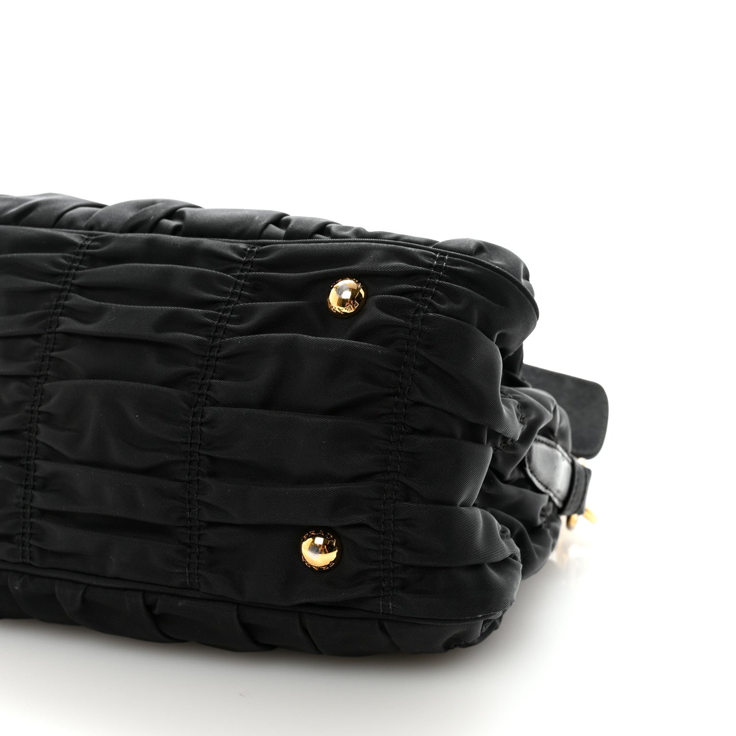 Prada Tessuto Nylon Gaufre Tote  Black 9 of 9