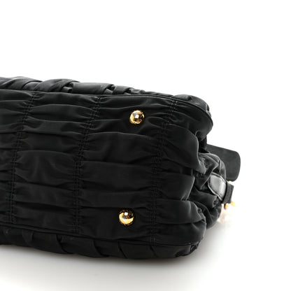 Prada Tessuto Nylon Gaufre Tote  Black 9 of 9
