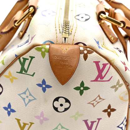 Louis Vuitton Monogram Multicolor Speedy 30 White 6 of 15
