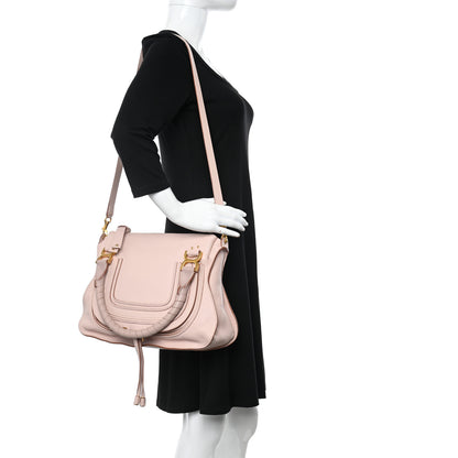 Chloe Calfskin Medium Marcie Satchel Anemone Pink 2 of 12