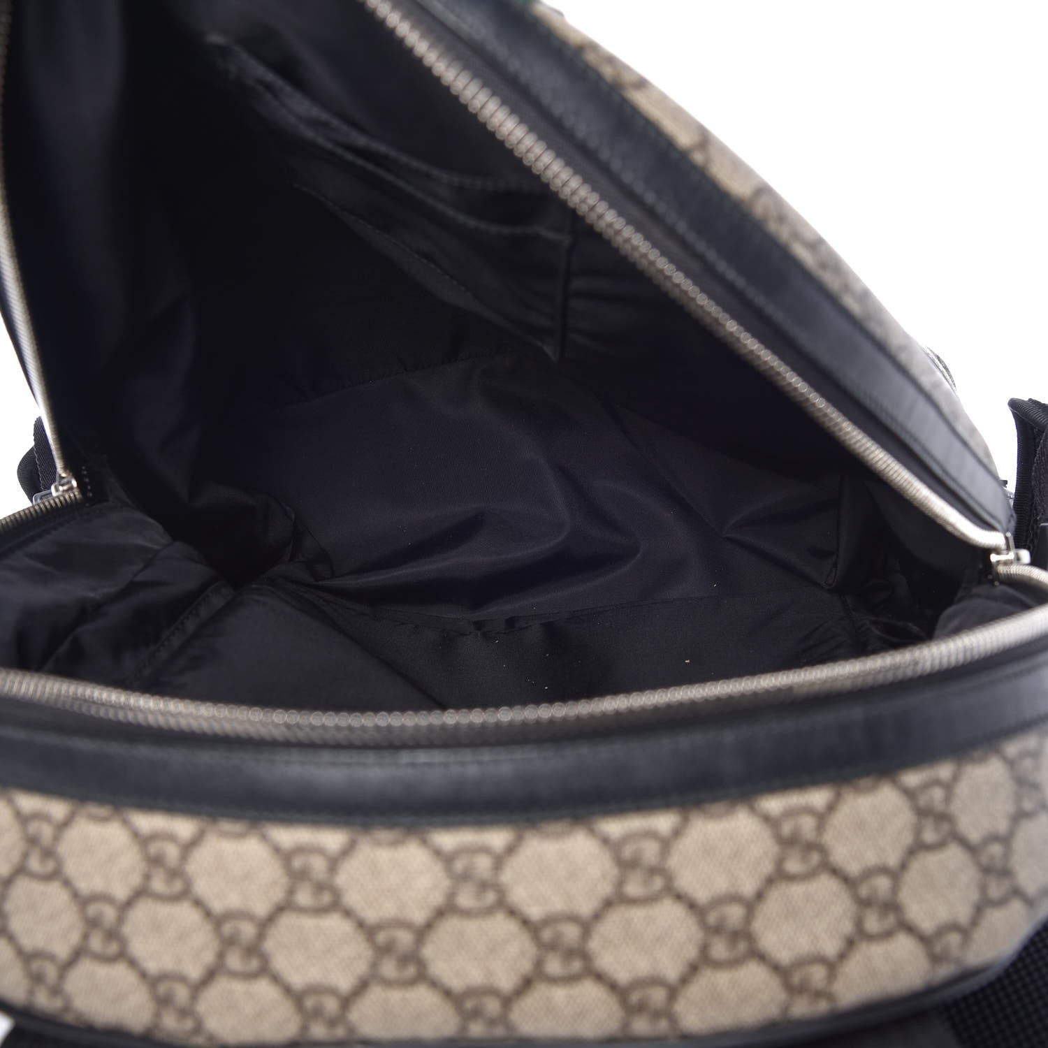 Gucci GG Supreme Monogram Web Dome Backpack Black 5 of 8