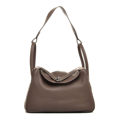 Hermes Taurillon Clemence Lindy 30 Etoupe 1 of 9