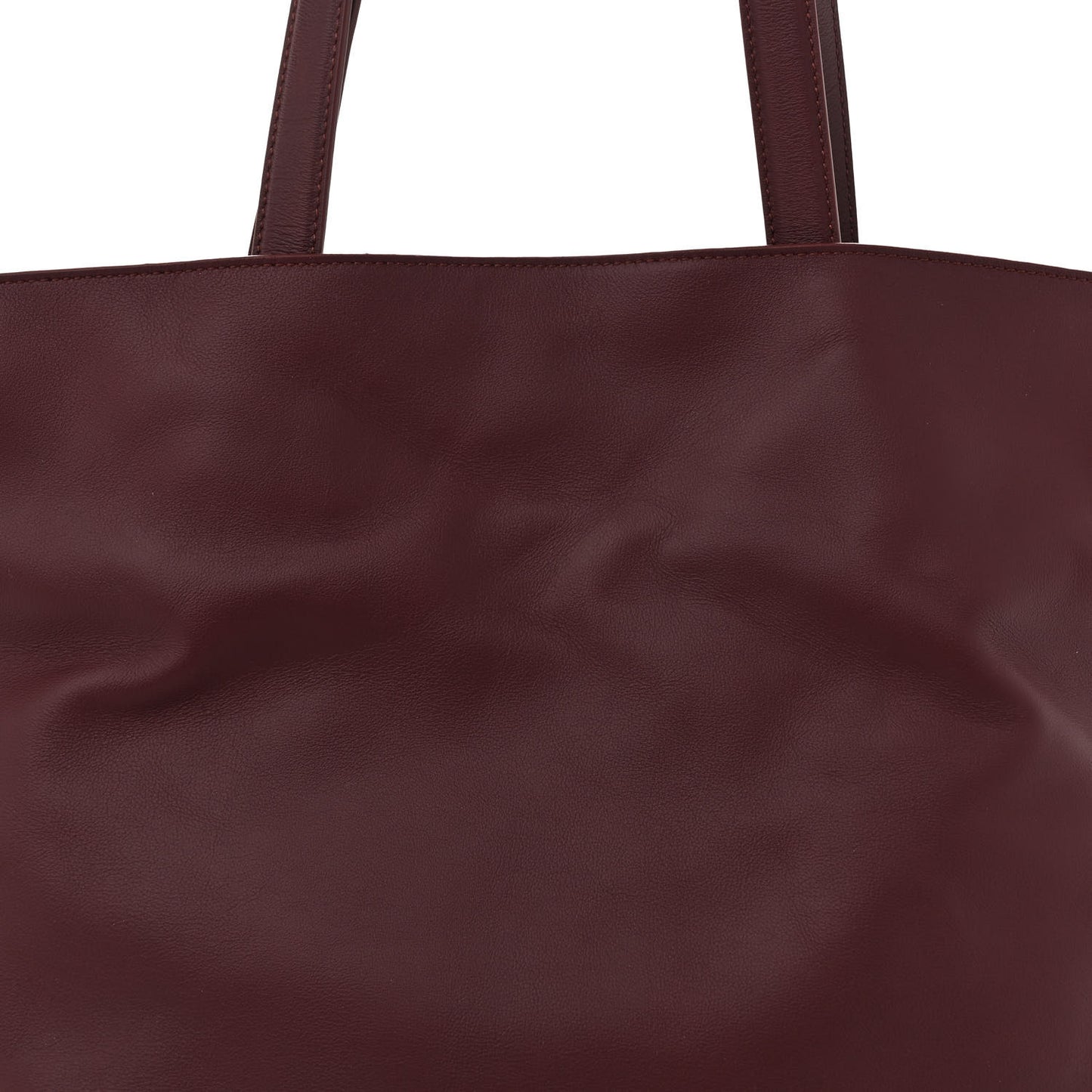 Calfskin Large Flamenco Knot Bag Dark Burgundy
