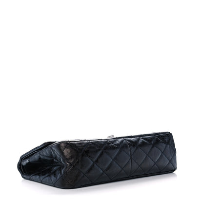 Chanel Metallic Aged Calfskin Quilted 2.55 Reissue 227 Flap Black 4 of 11