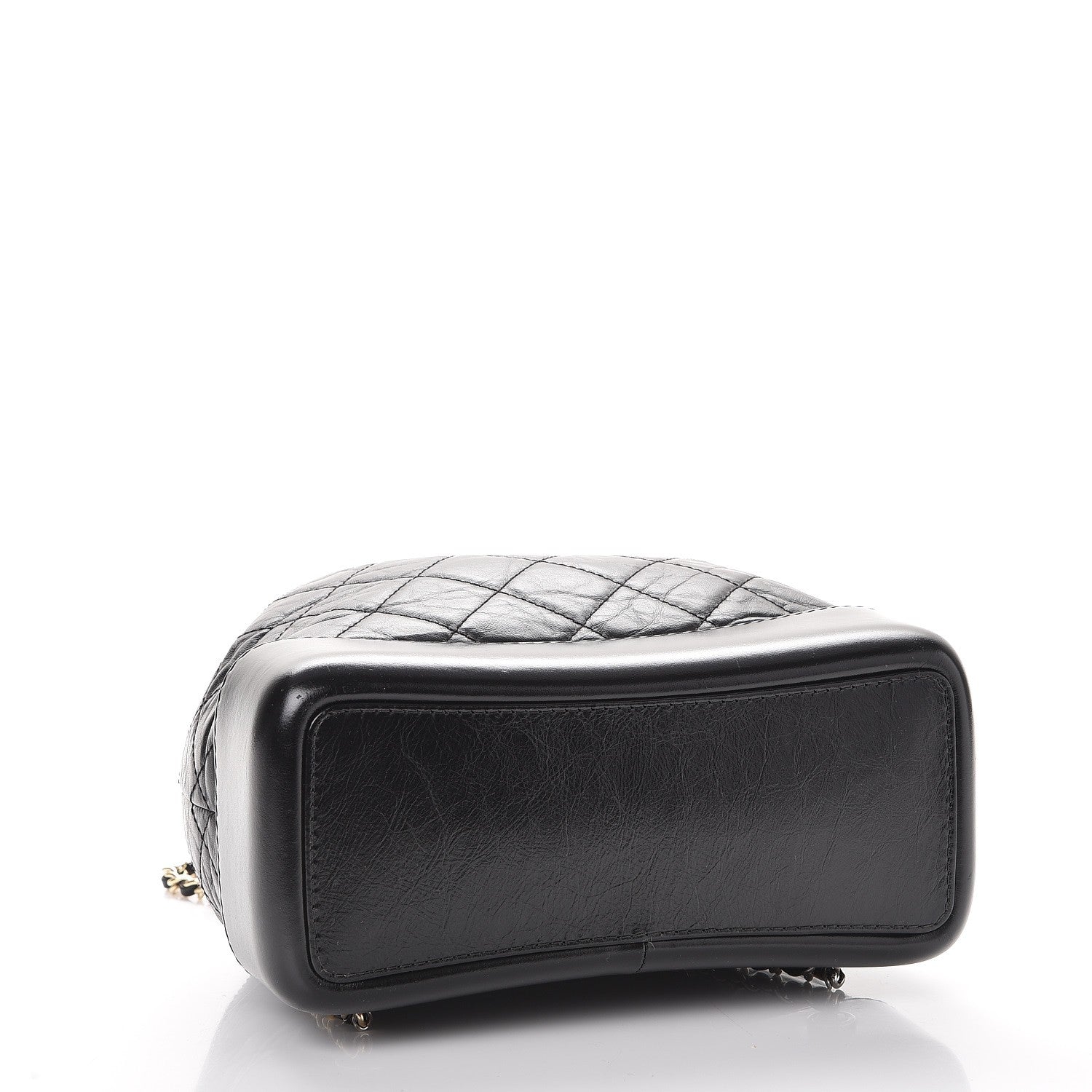 Chanel Aged Calfskin Quilted Gabrielle Backpack Black 4 of 11