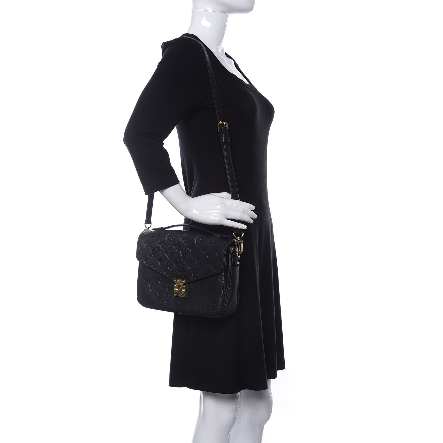 Louis Vuitton Empreinte Pochette Metis Black 2 of 11