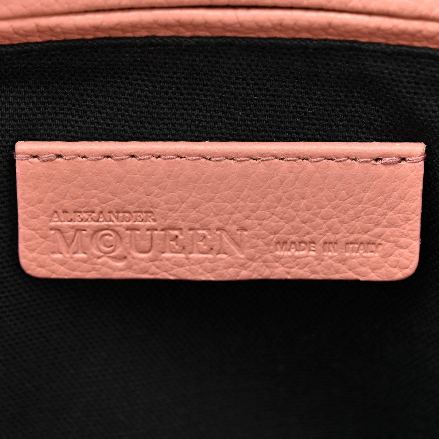 Pebbled Calfskin Large Skull Padlock Zip Around Tote Blush Pink