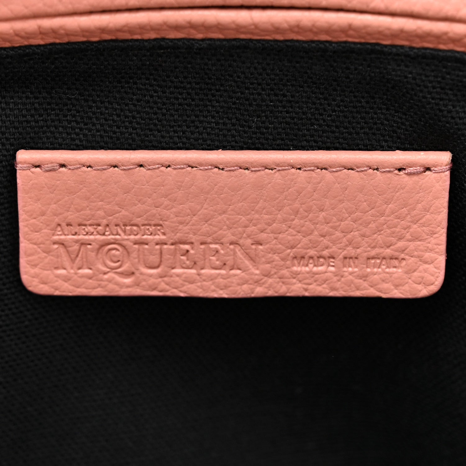 Alexander McQueen Pebbled Calfskin Large Skull Padlock Zip Around Tote Blush Pink 6 of 17