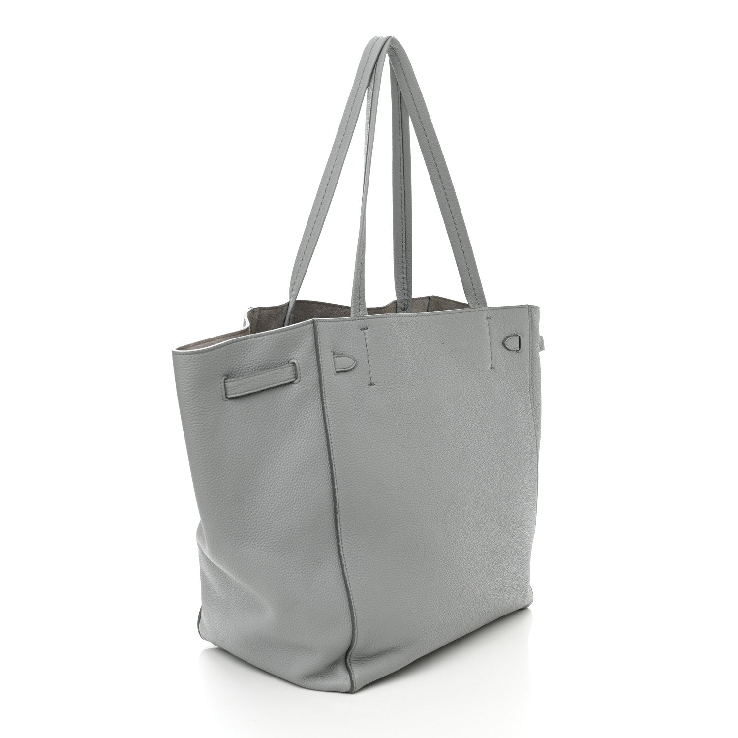 Celine Soft Grained Calfskin Small Belt Cabas Phantom Mineral 3 of 16