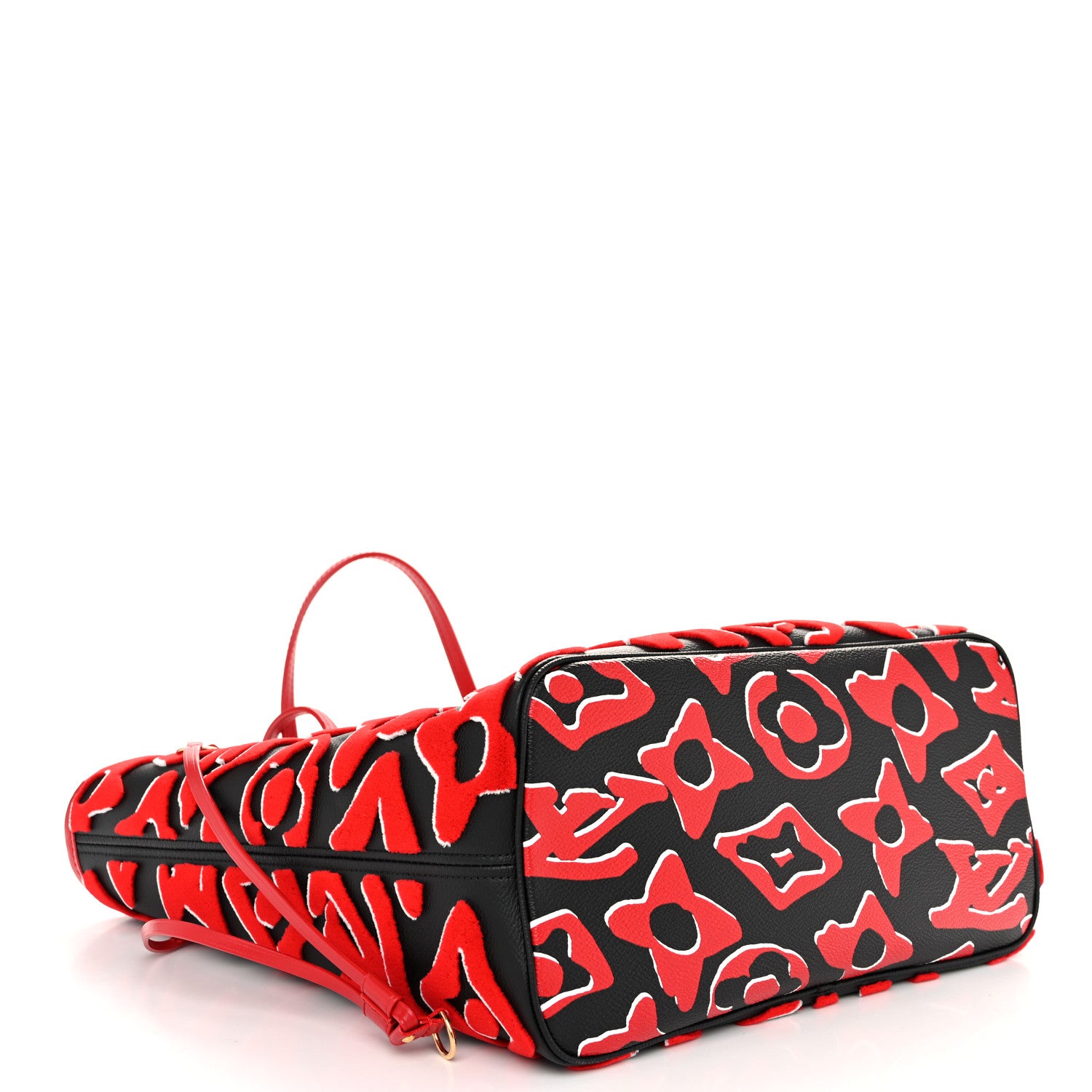 Louis Vuitton X UF Tufted Monogram Neverfull MM Black Red 4 of 11