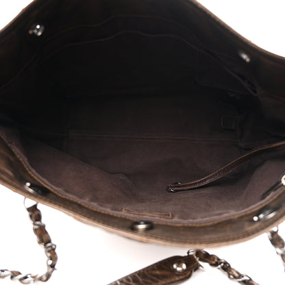 Chanel Metallic Aged Calfskin Small Shopping In Moscow Tote Bronze 5 of 11