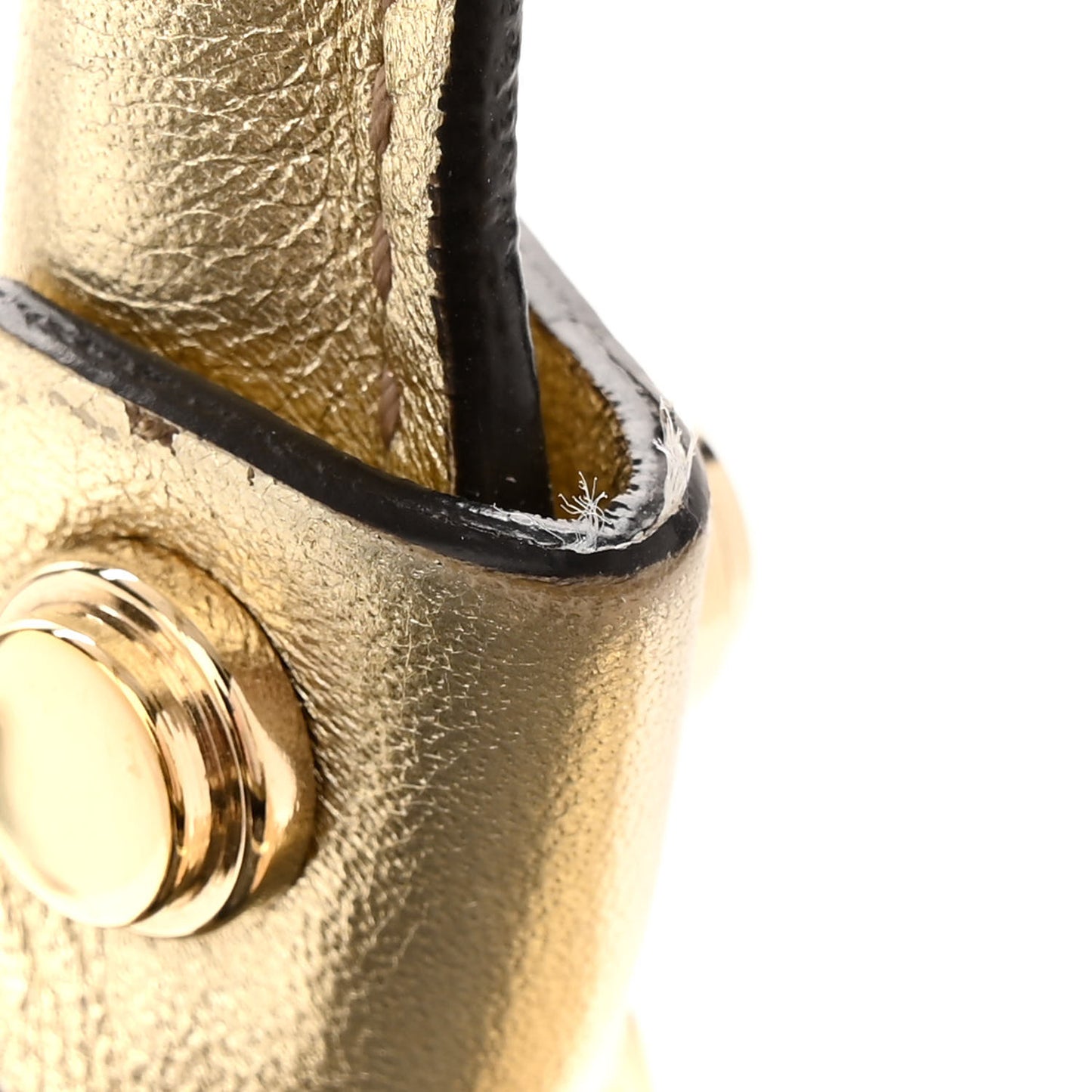 Monogram Large D Gold Hobo Metallic Gold