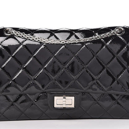 Chanel Distressed Patent Quilted 2.55 Reissue 227 Flap Black 16 of 16