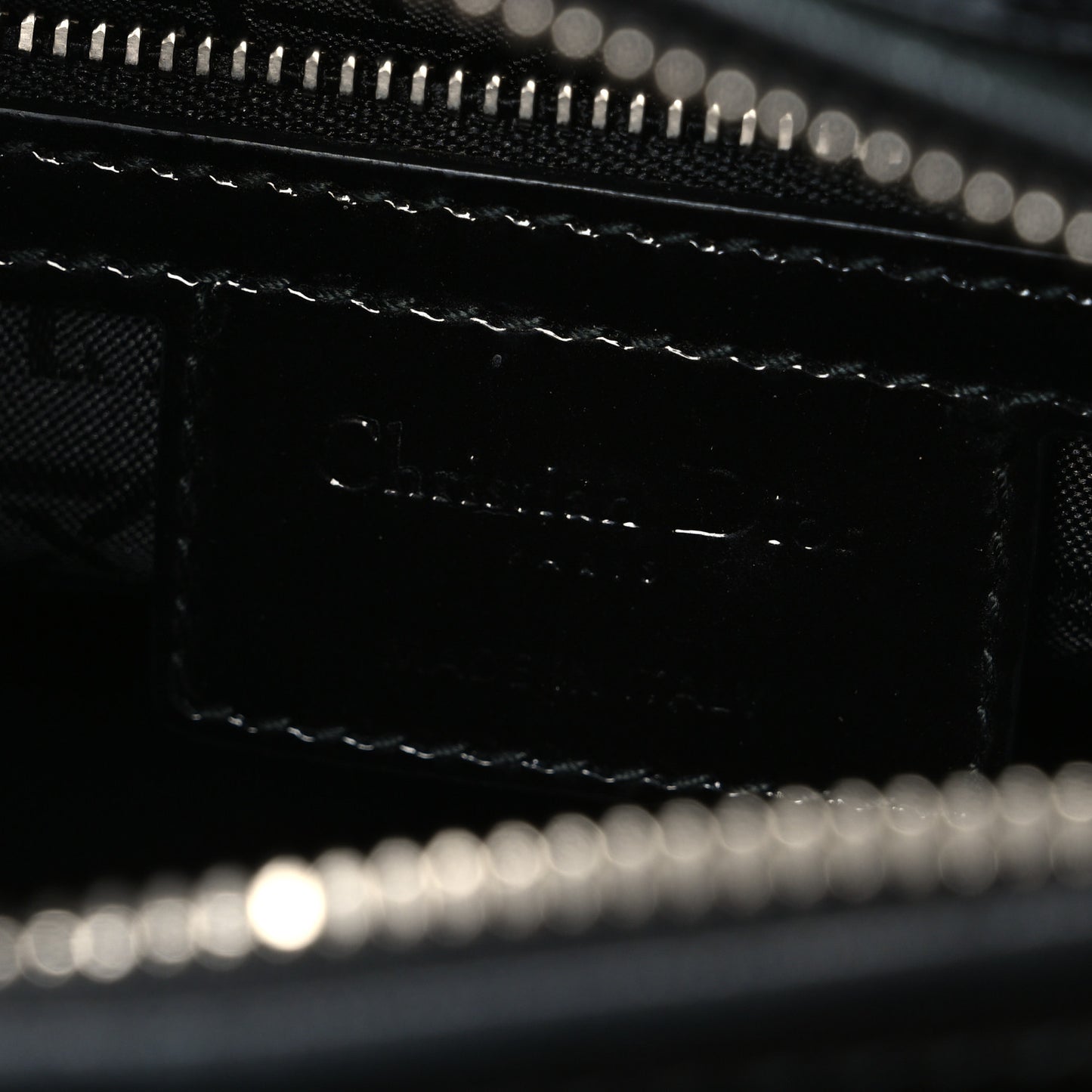 Patent Cannage Medium Lady Dior Black
