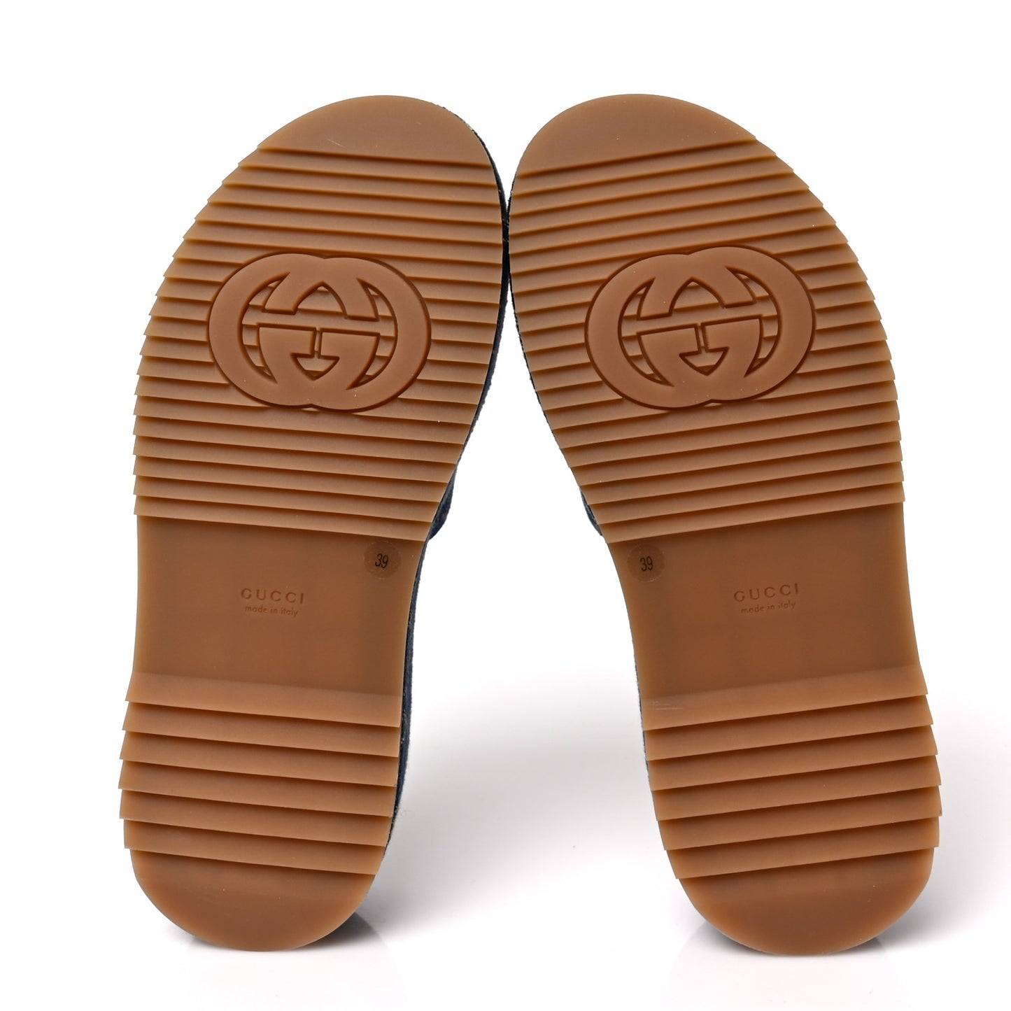 New Denim GG Monogram Angelina Platform 55mm Slide Sandals 39 Blue Tea