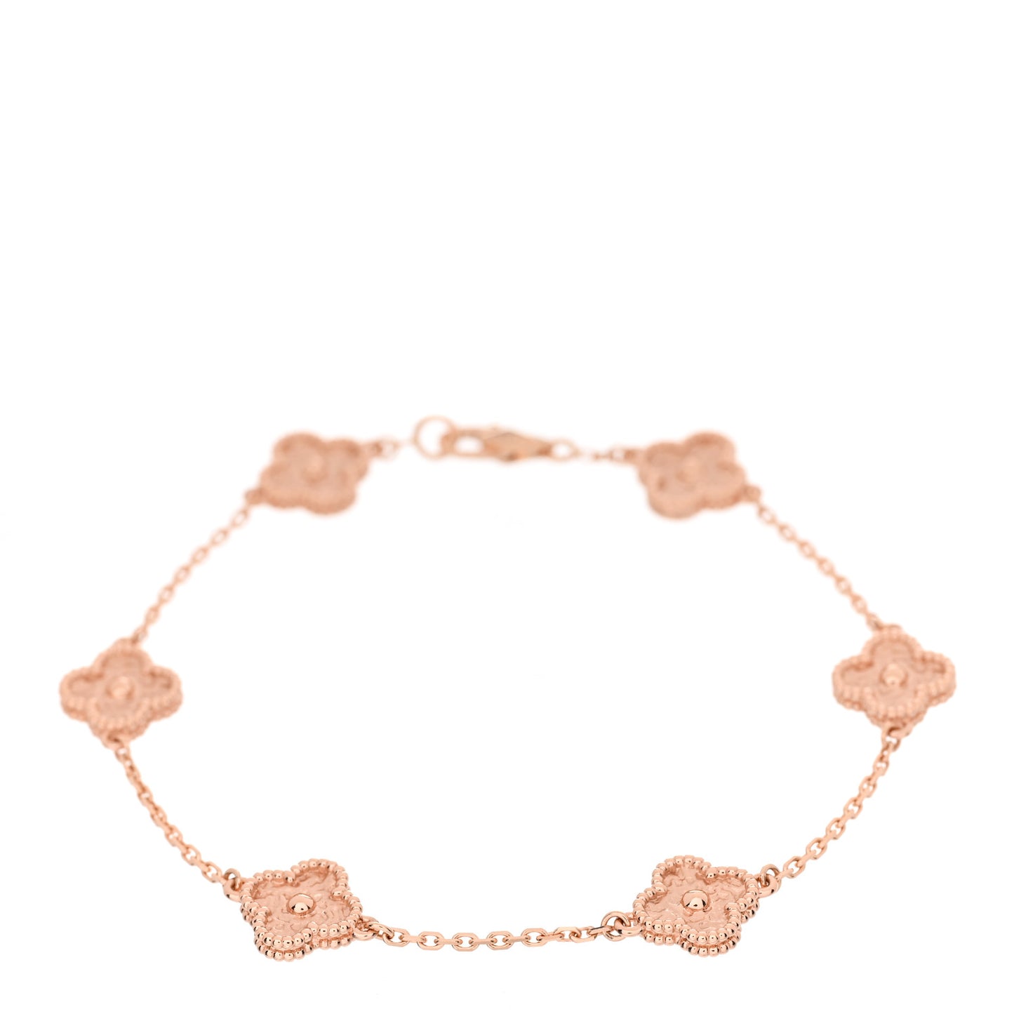 18K Rose Gold 6 Motifs Sweet Alhambra Bracelet