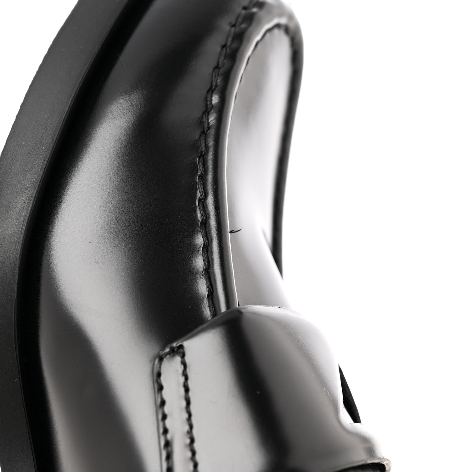 Prada Spazzolato Loafers 40 Black 10 of 11