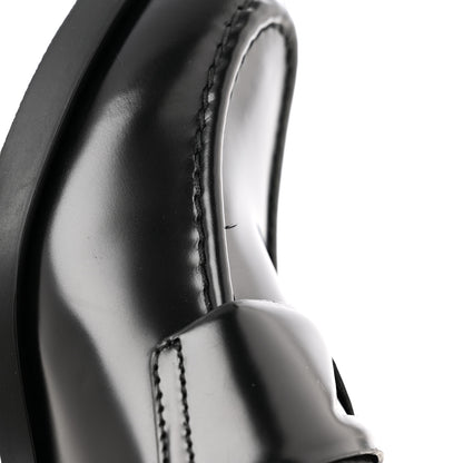 Prada Spazzolato Loafers 40 Black 10 of 11