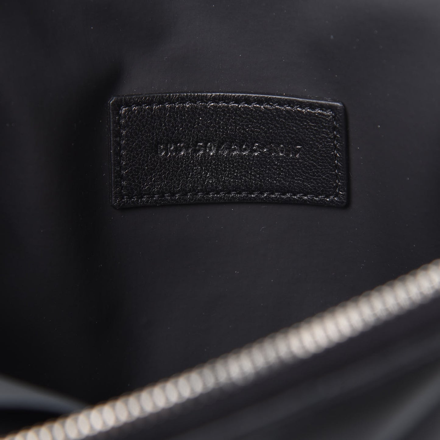 Lambskin Matelasse Cosmetic Case Black