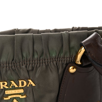 Prada Tessuto Nylon Gaufre Tote Militare 11 of 12