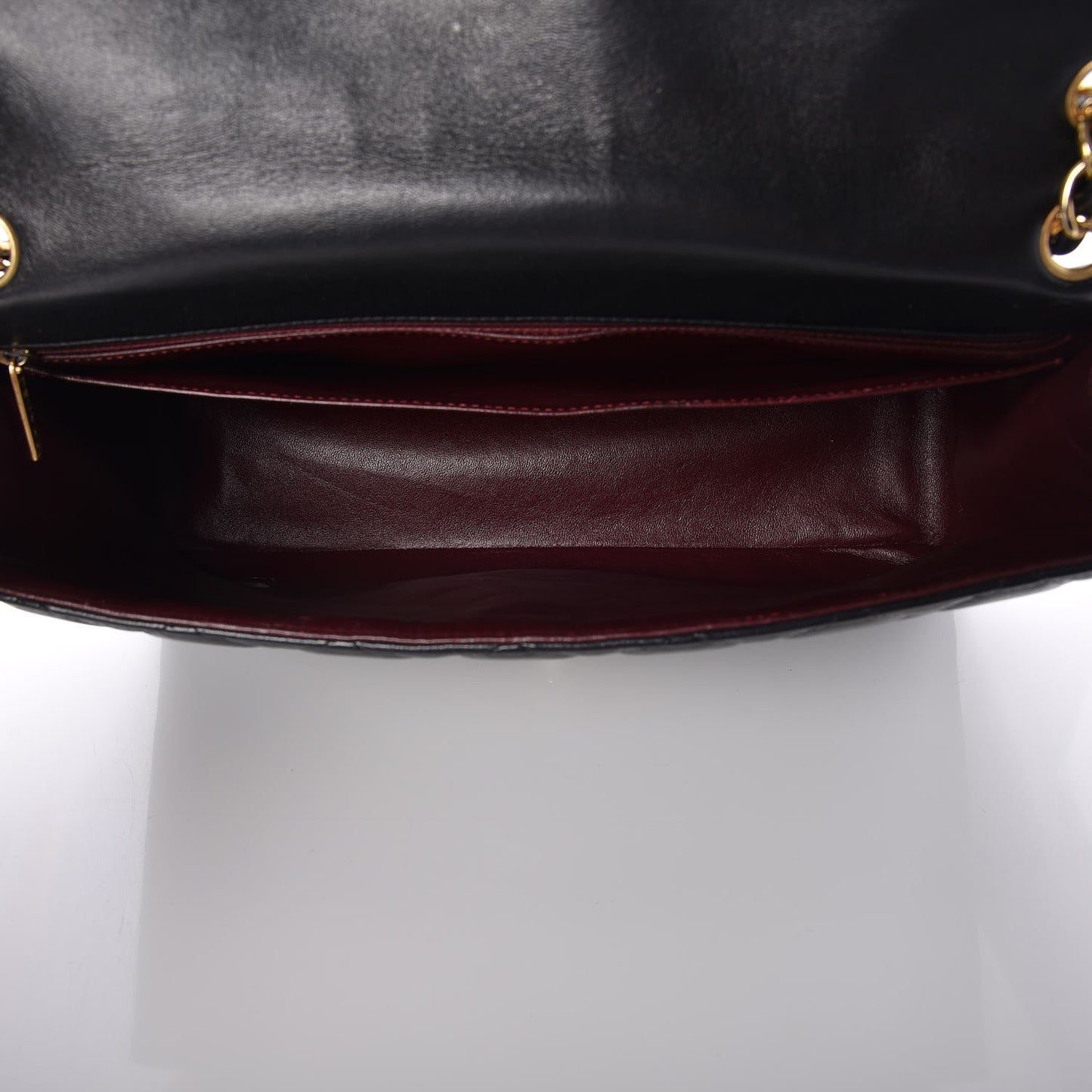 Lambskin Quilted Maxi Single Flap Black