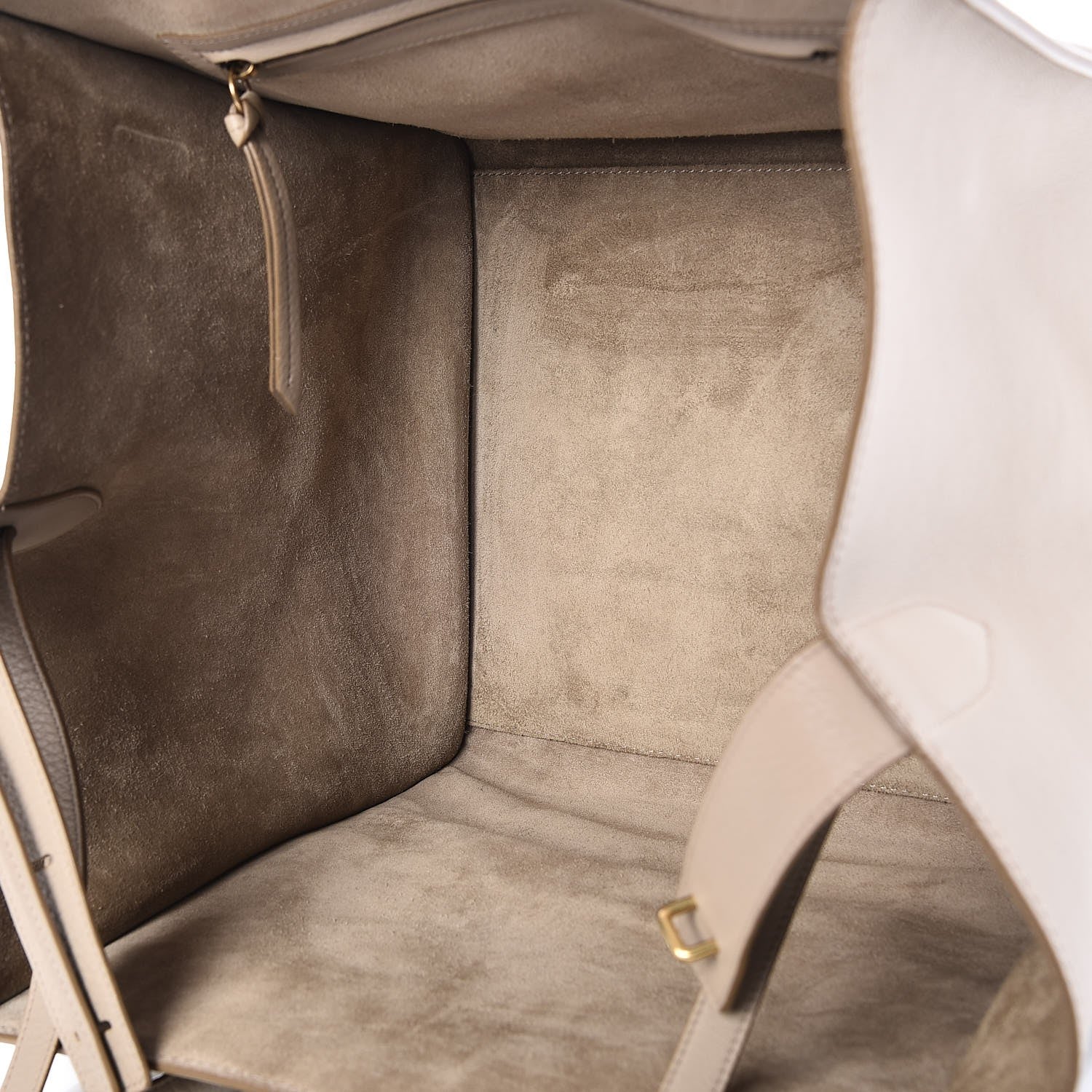 Celine Supple Calfskin Medium Phantom Luggage Beige 5 of 8