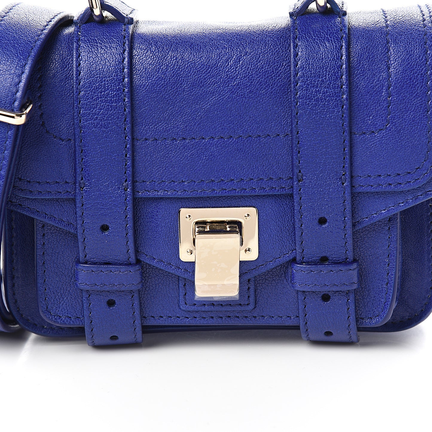 Lambskin Micro PS1 Satchel Sapphire