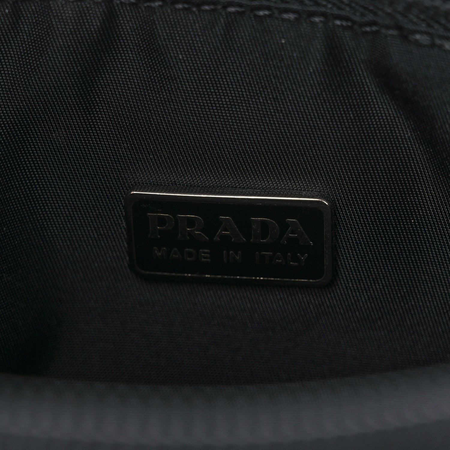 Prada Tessuto Nylon Pochette Bag Black 6 of 11