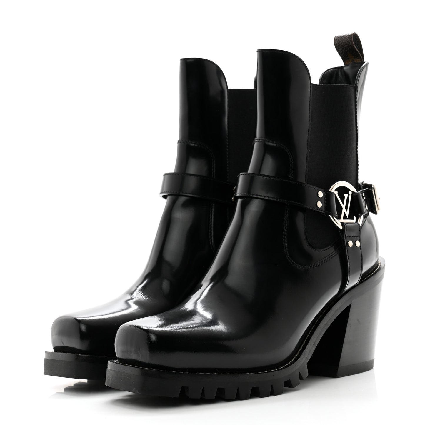 Patent Limitless Ankle Boots 39 Black