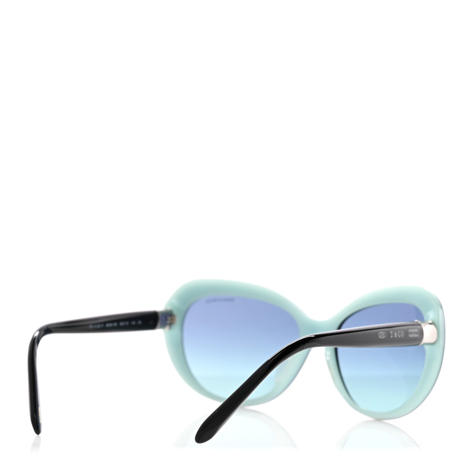 Tiffany Acetate Round 1837 Sunglasses TF4122-F Black Blue 1805562