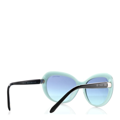 Tiffany Acetate Round 1837 Sunglasses TF4122-F  Black Blue 4 of 8