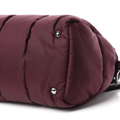 Prada Tessuto Nylon Bomber Dome Satchel Bordeaux 7 of 10
