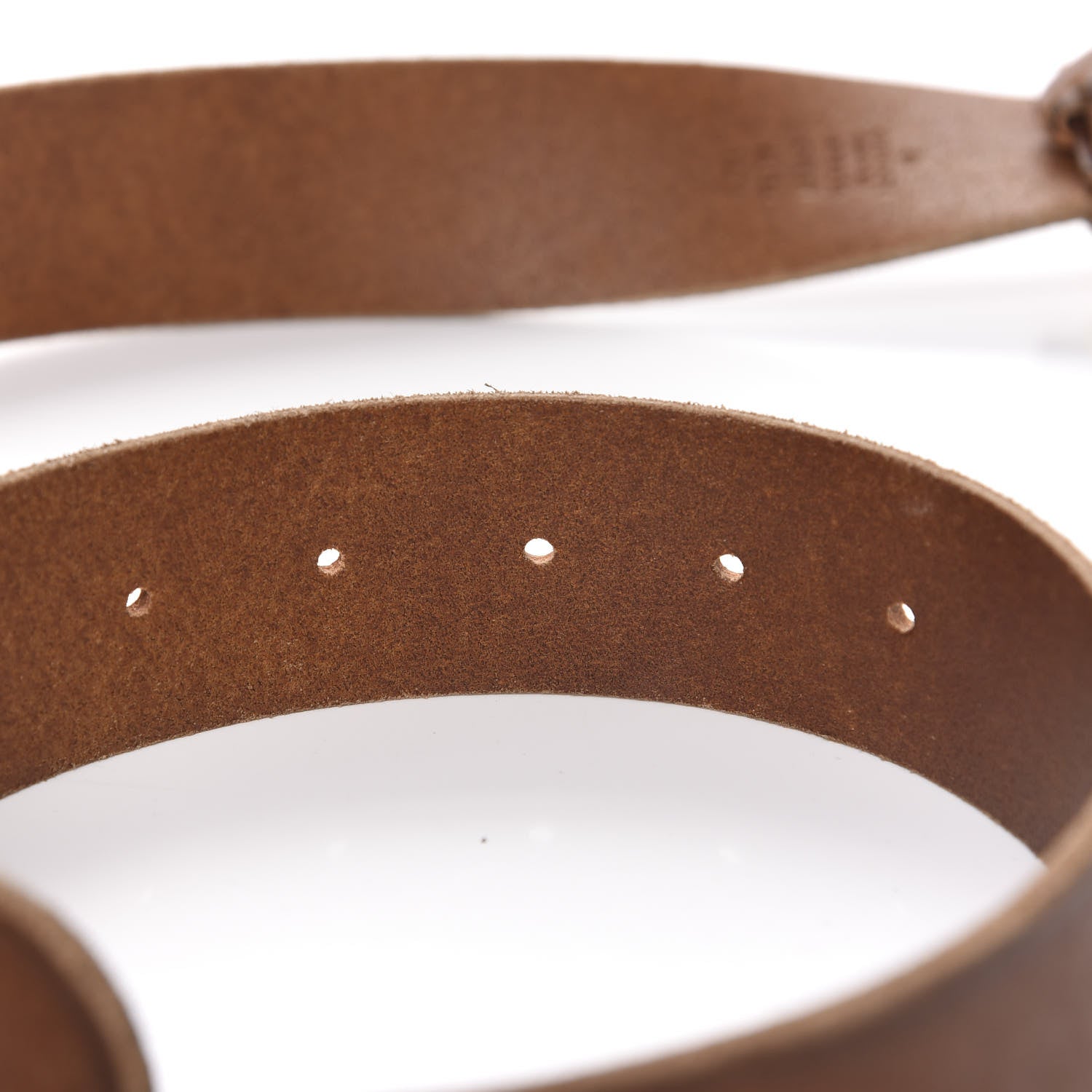 Gucci Faded Calfskin Double G 40mm Belt 85 34 Cuir 5 of 10