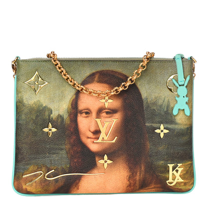 Louis Vuitton Masters Da Vinci Pochette Clutch Vert D’eau 1 of 15