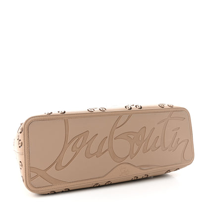 Christian Louboutin Calfskin Perforated Loubinthesky Large Cabarock Spikes Tote Roca 4 of 9