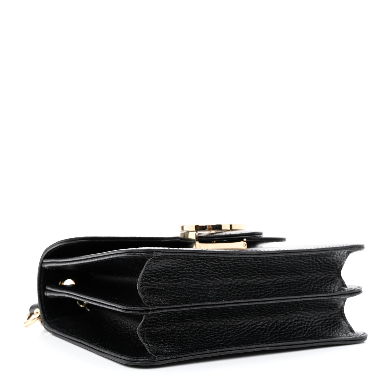 Gucci Dollar Calfskin Small Interlocking G Shoulder Bag Black 4 of 10