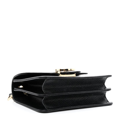 Gucci Dollar Calfskin Small Interlocking G Shoulder Bag Black 4 of 10