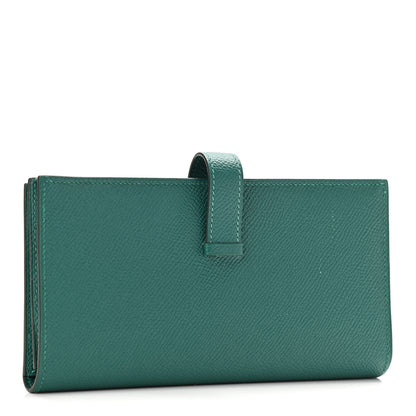Hermes Epsom Bearn Gusset Wallet Malachite 3 of 13