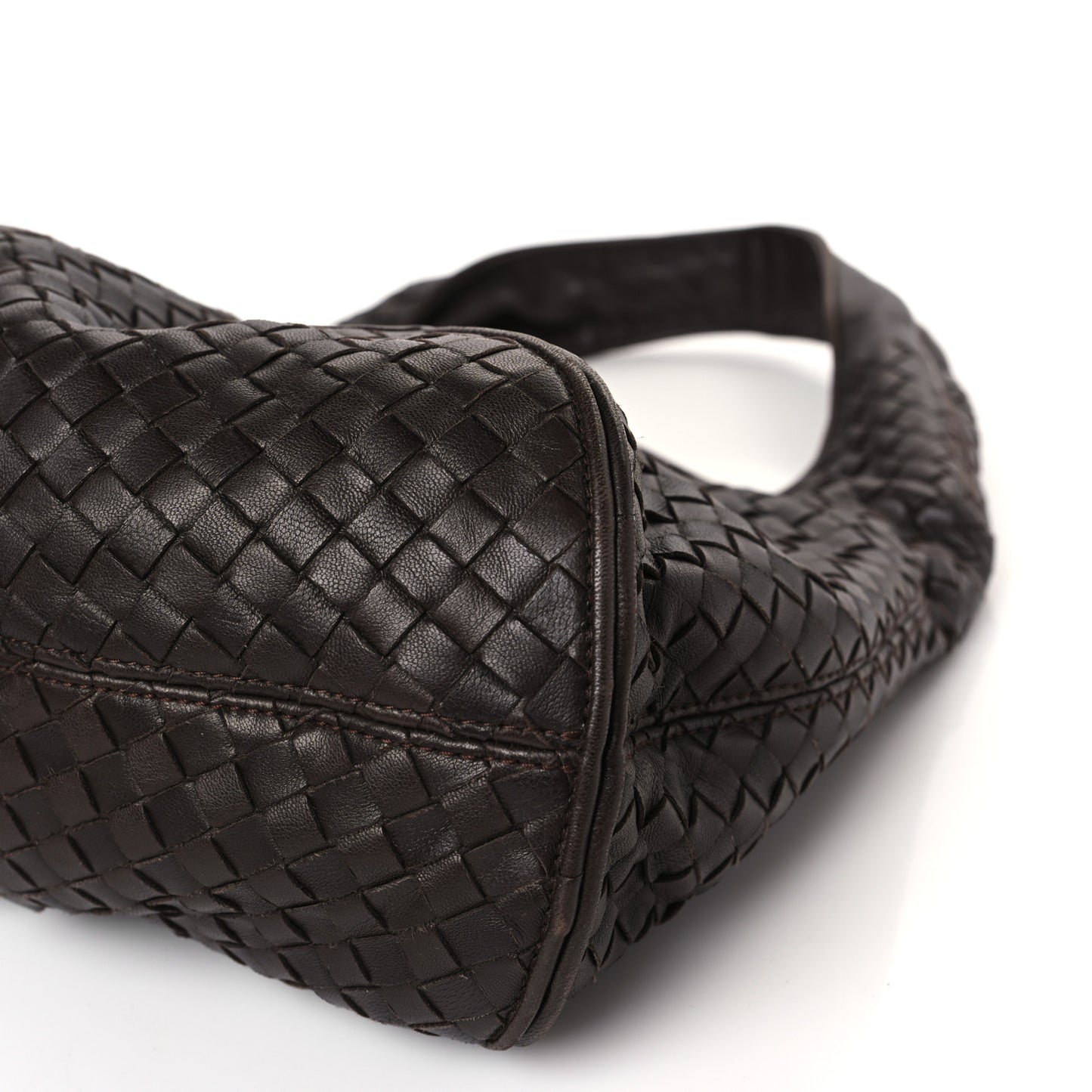 Nappa Intrecciato Ball Hobo Coffee
