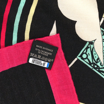 Hermes Cashmere Silk La Maison des Carres Shawl 140 3 of 4