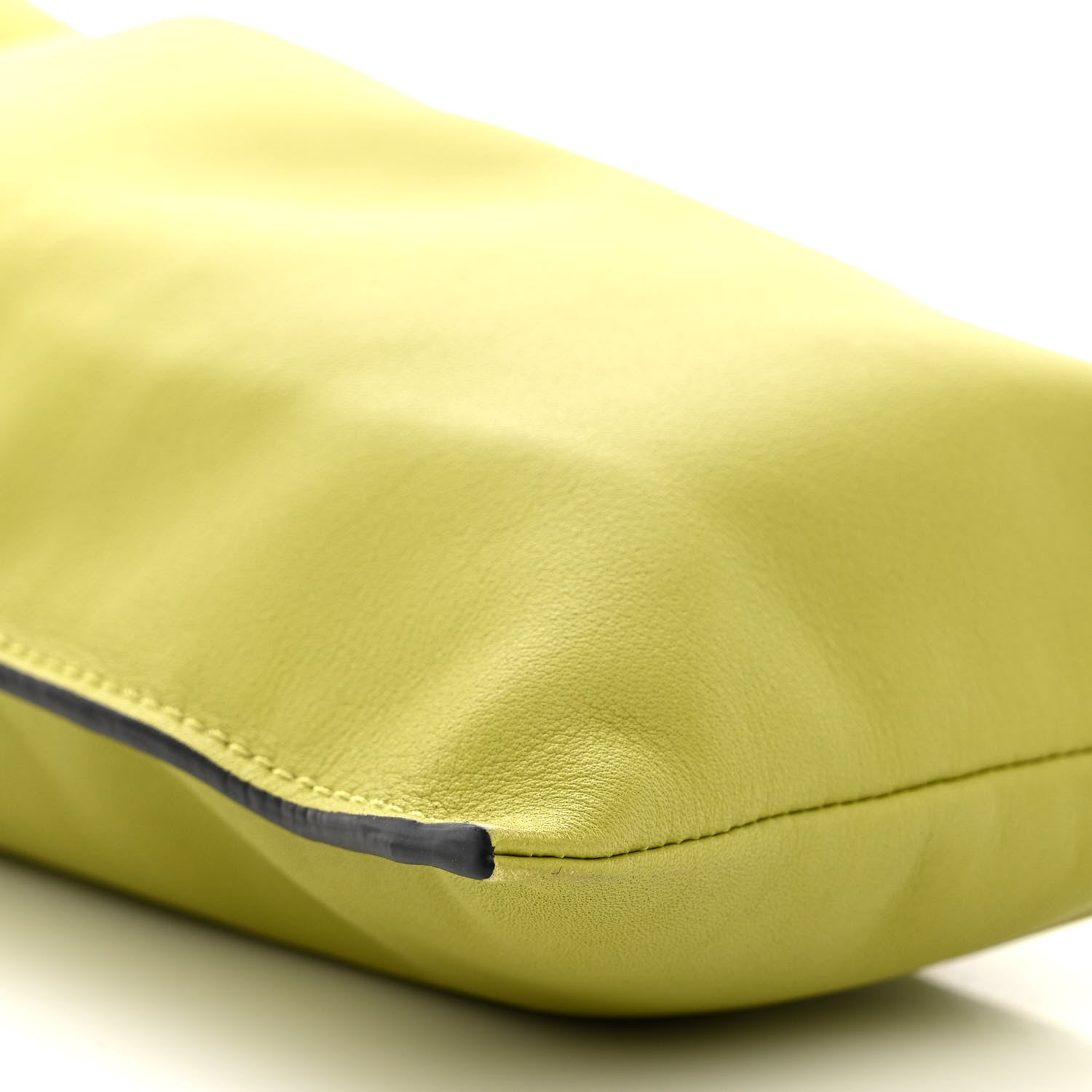 Loewe Calfskin Mini Drawstring Flamenco Knot Crossbody Pocket Bag Lime Green 9 of 10