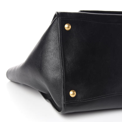 Prada Soft Calfskin Shopping Tote Black 10 of 12