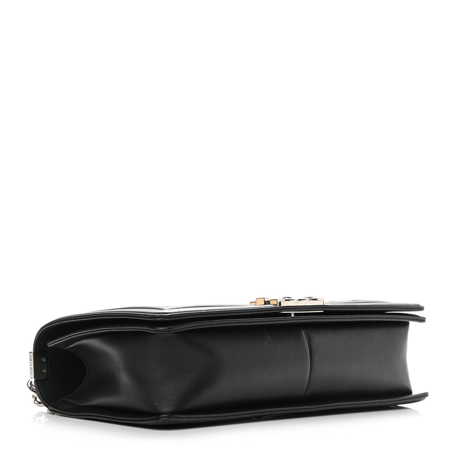 Chanel Calfskin Chevron Quilted Medium Boy Flap Black 4 of 11