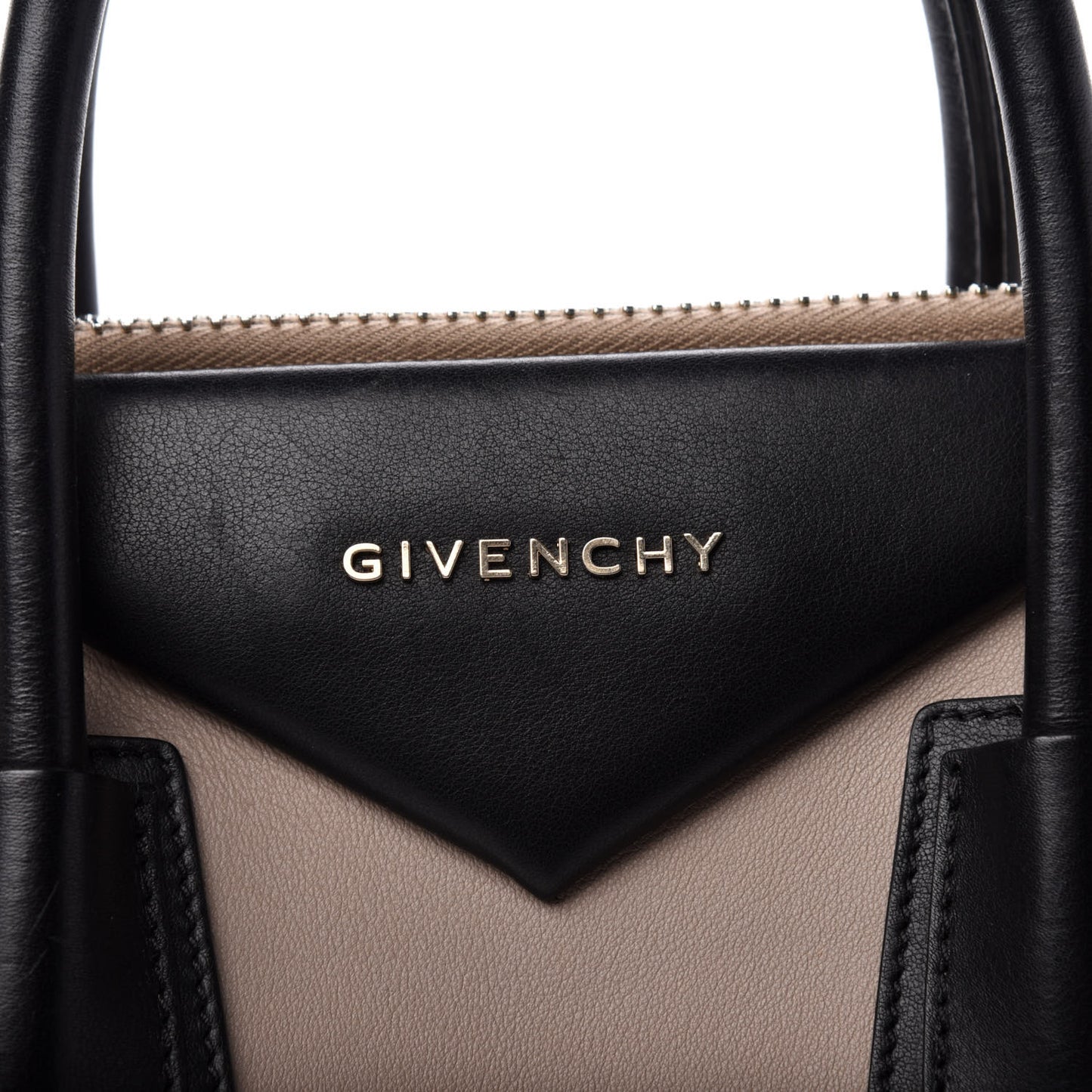 Calfskin Medium Tri-Color Antigona Beige Black White