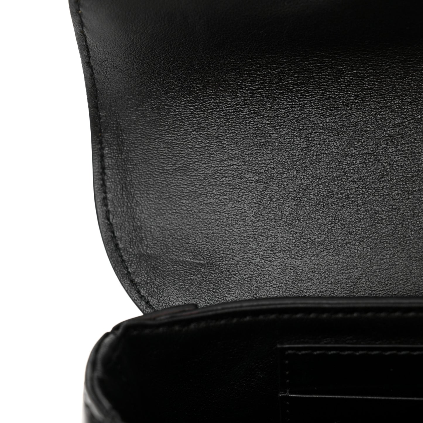 Satinated Calfskin Besace Small 16 Black