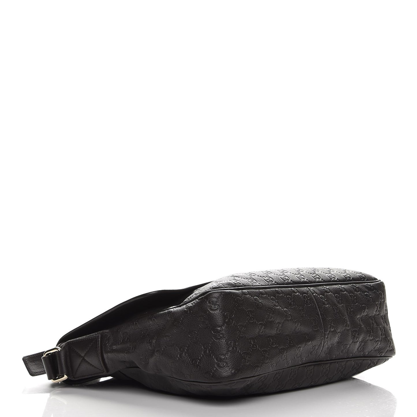 Guccissima Medium Flap Messenger Bag Black
