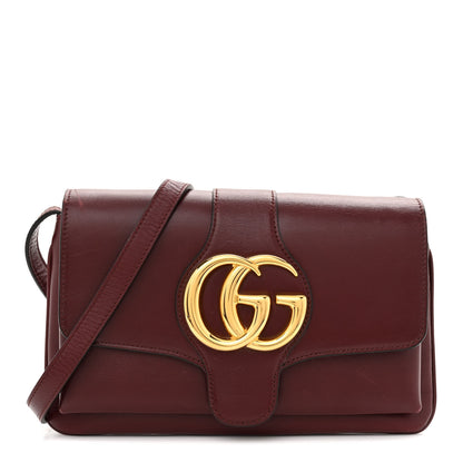 Gucci Vitello Palmellato Lux Small Arli Flap Shoulder Bag Vintage Bordeaux 1 of 16