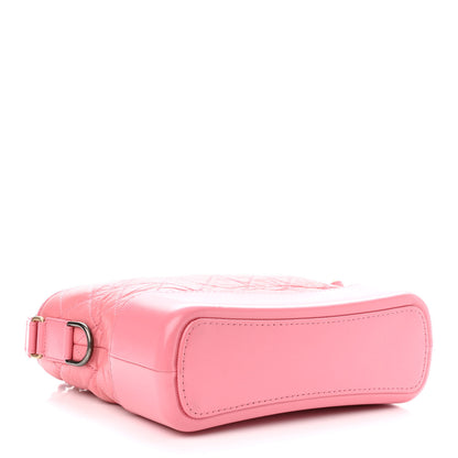 Chanel Aged Calfskin Quilted Small Gabrielle Logo Hobo Rose 3 of 9